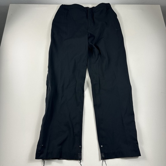 Nike Golf Pants Mens XL Black Storm Fit 3 Windbreaker Golf Performance Rain